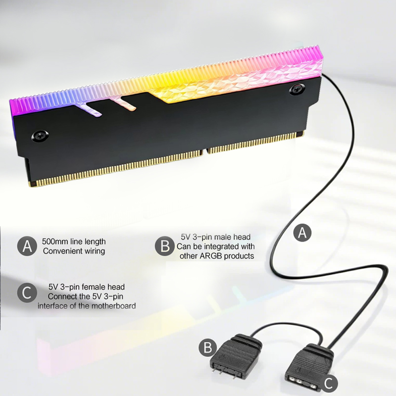 데스크탑 컴퓨터 메모리 방열판 5V ARGB, 다이아몬 - Ddr3 Ram 리뷰 및 가격