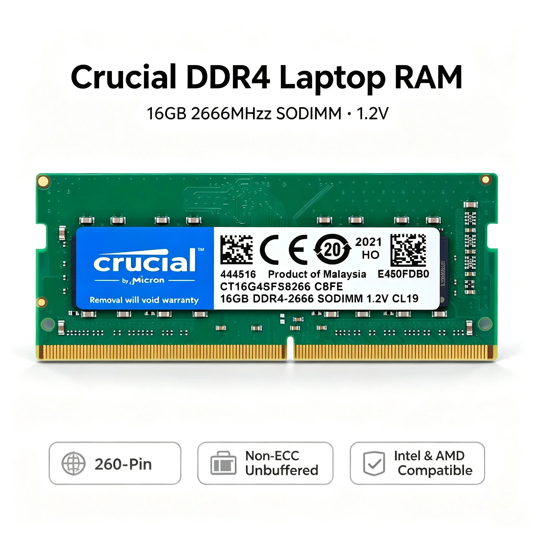 크루셜(Crucial) DDR4 노트북 RAM 16GB - Ddr4 Desktop Ram 리뷰 및 가격